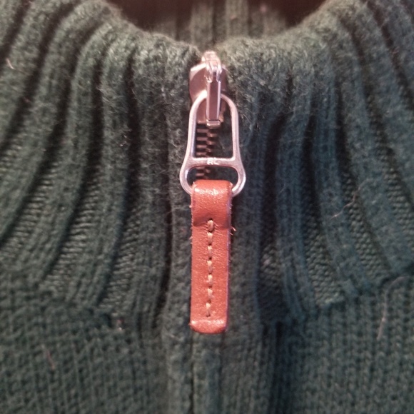 Men's Green Half Zip Ralph Lauren Sweater LG - Picture 5 of 7